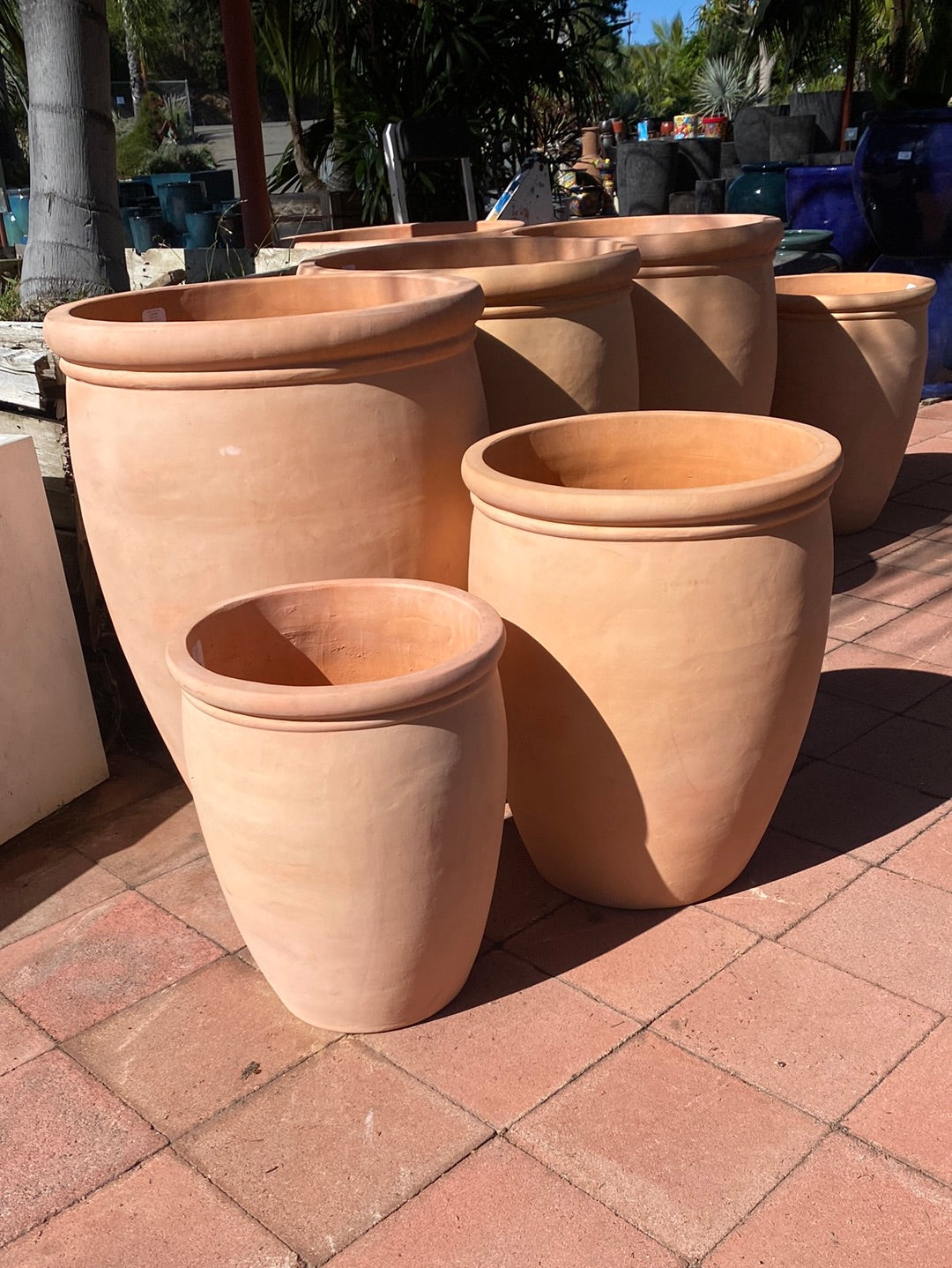 round clay pots for plants Amalfi Cas Round Planter – The Madd Potter