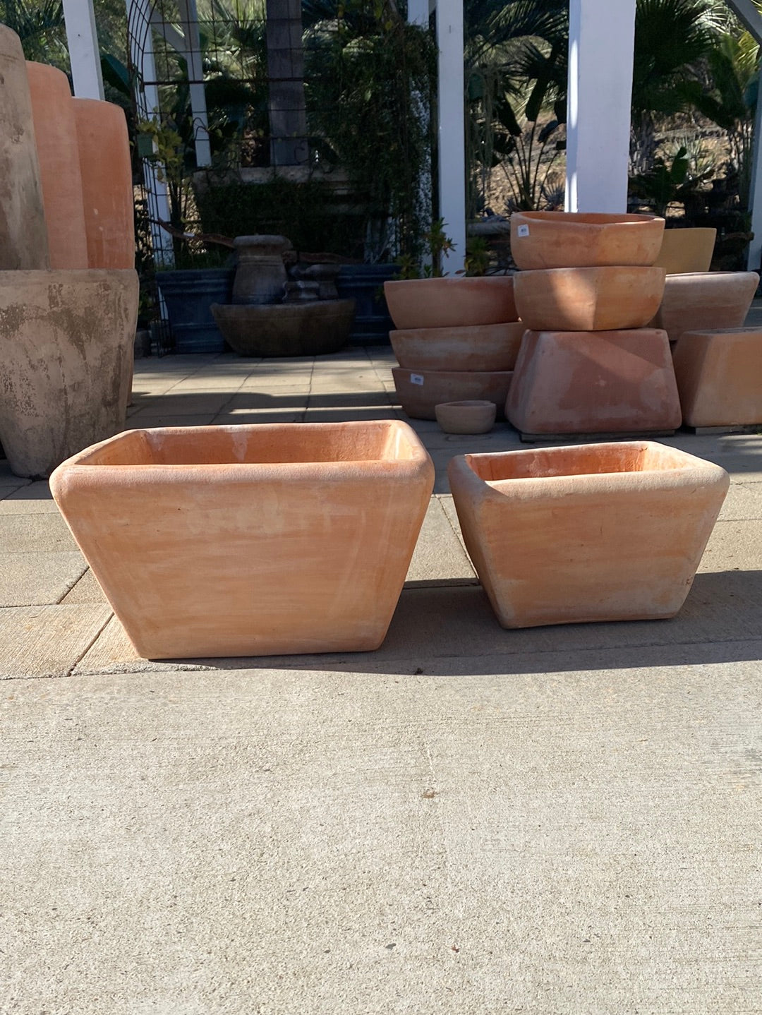 large square terracotta plant pots Vietnamese Terracotta Low Square Pot – The Madd Potter