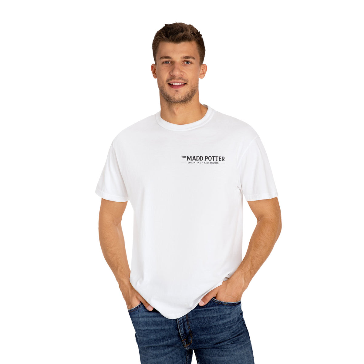 Unisex Garment-Dyed T-Shirt: The Madd Potter, Casual Wear, Gifts for Art Lovers, Unique Souvenir, Relaxed Fit Tee