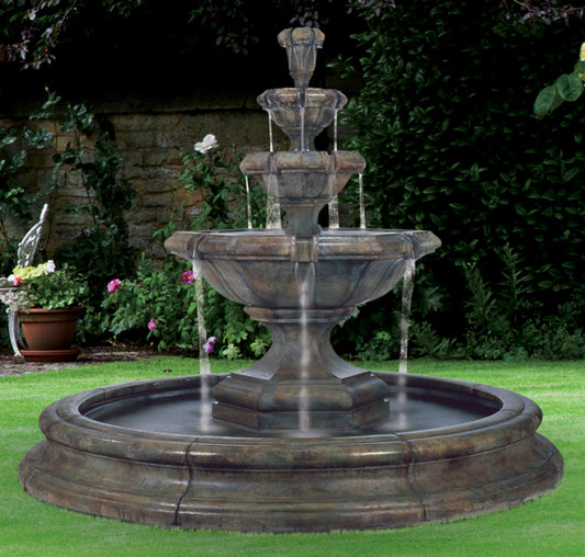 Grande Kensington Three-Tier Fountain (Toscana Pool)