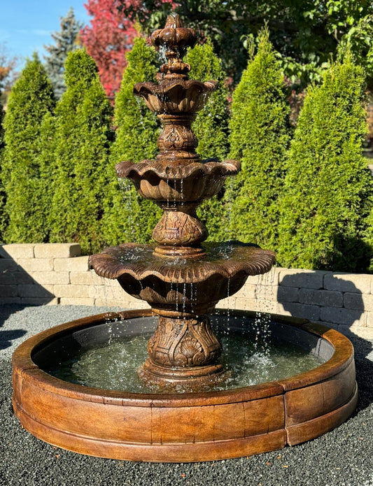 Three-Tier Renaissance Fountain (Valencia Pool)