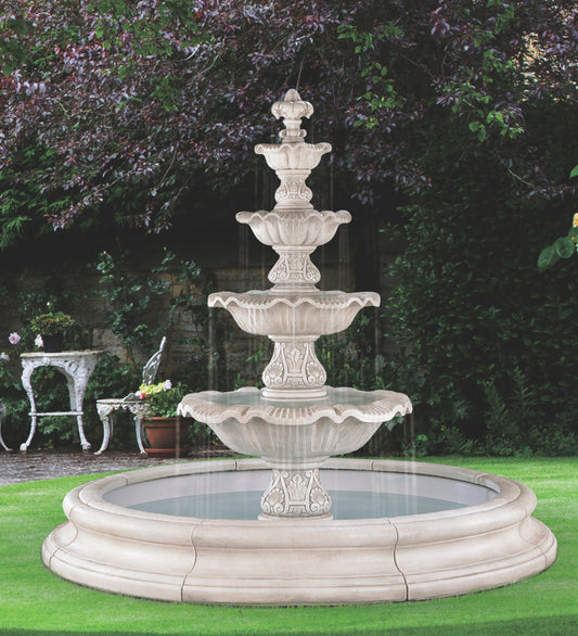 Four-Tier Renaissance Fountain (Toscana Pool)