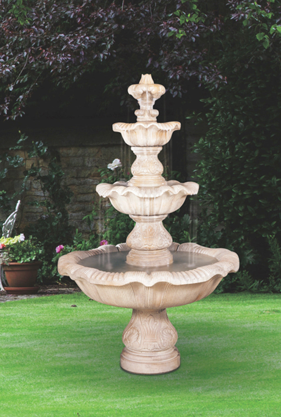Three-Tier Renaissance Fountain