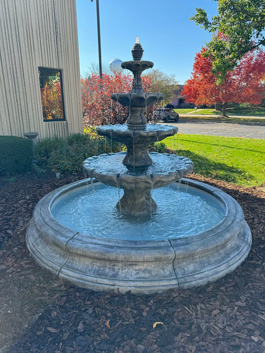 Classical Finial Four-Tier Fountain (Toscana Pool)