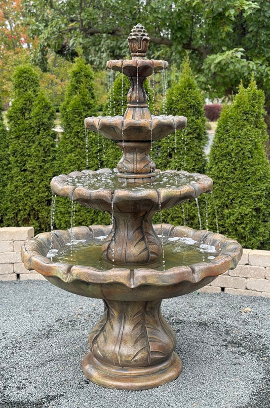 Classical Finial Four-Tier Fountain