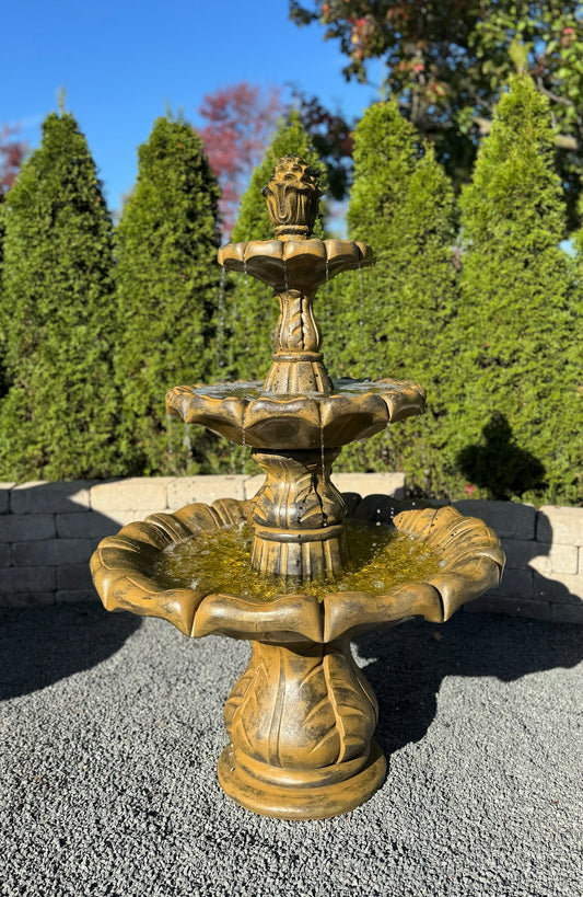 Classical Finial Three-Tier Fountain