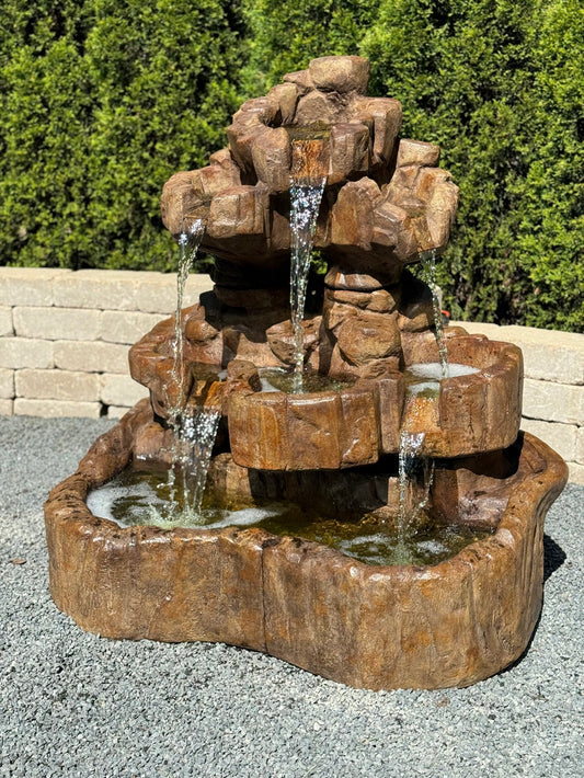 Medium Rock Falls Fountain