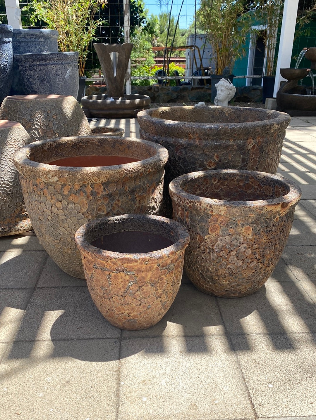 tree planter pots for sale Mendocino Batten Round Planter Pot – The Madd Potter