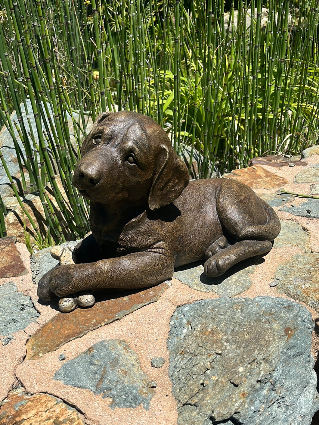Luna Dog Statue