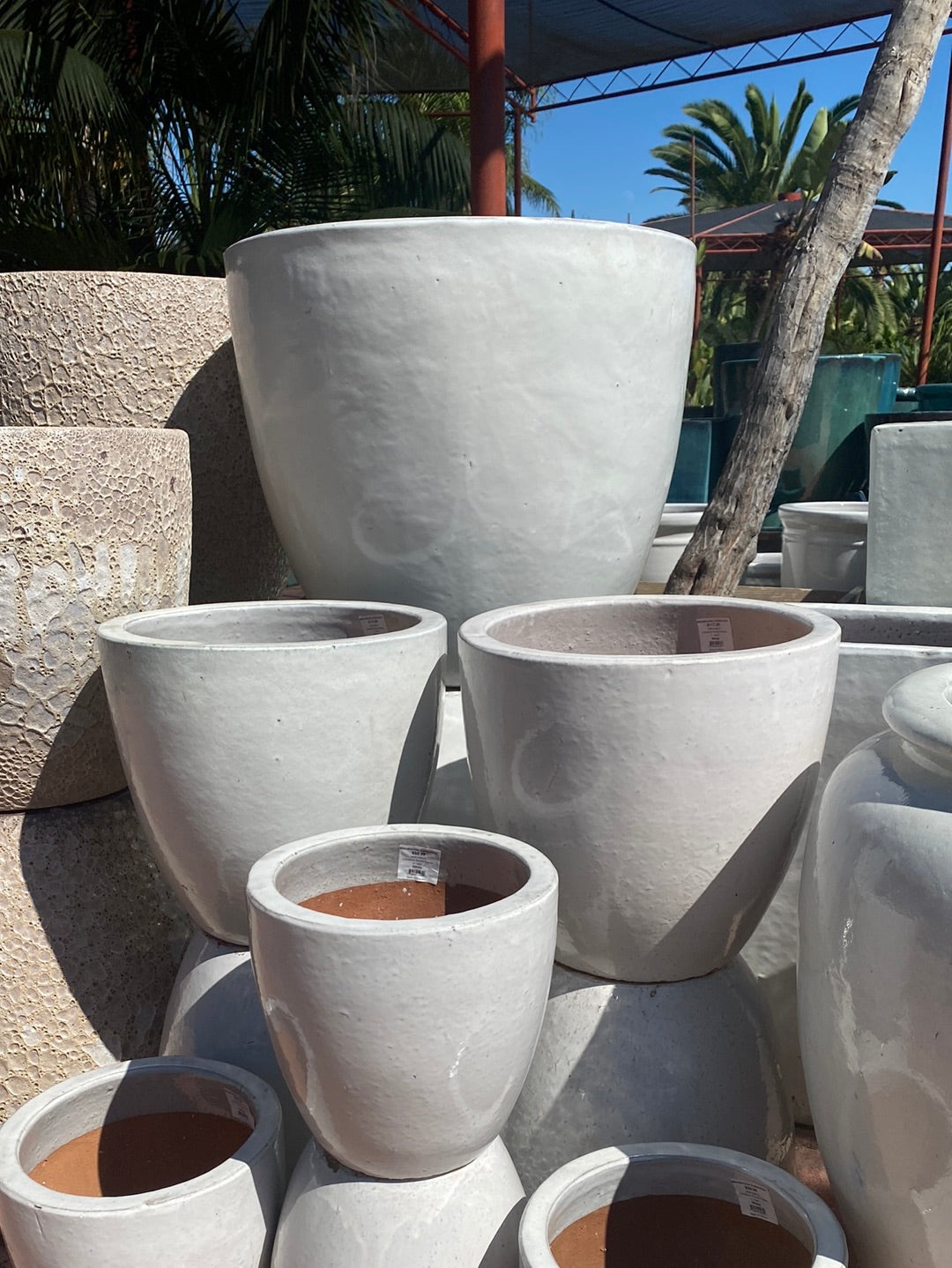 ceramic plant pots melbourne Mendocino Comstock Round Planter Pot – The Madd Potter