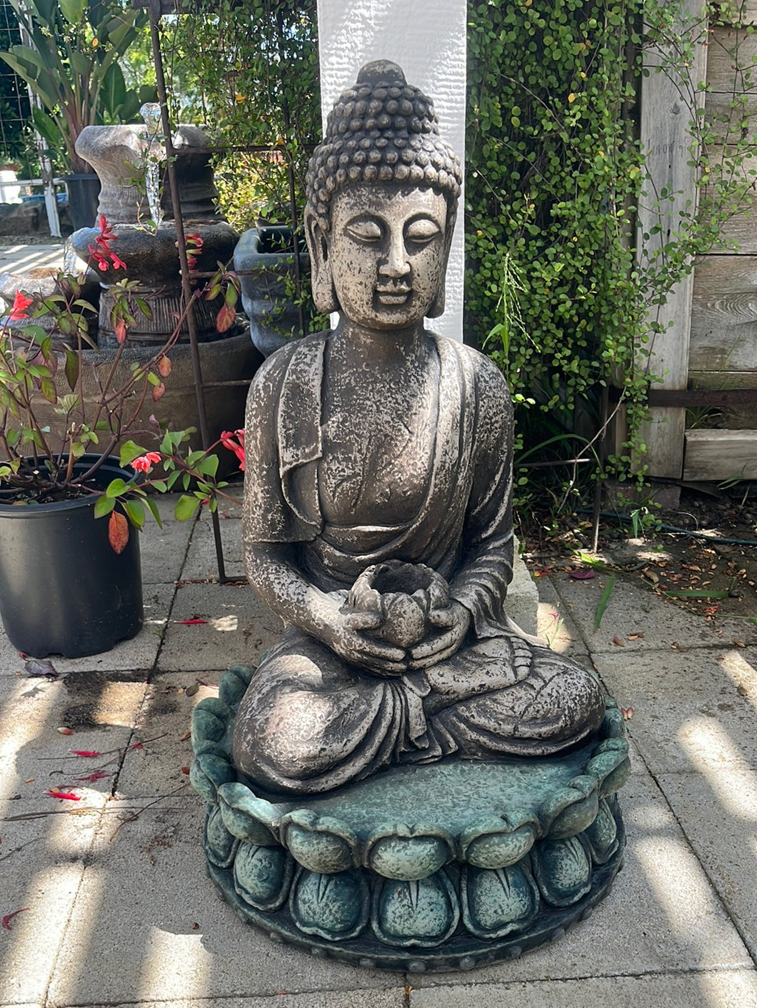 Pedestal Buddha Statue