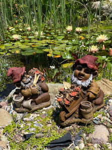 Flower Gnome Statue