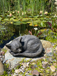 Sleeping Cat Statue