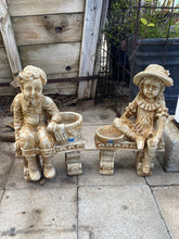 Load image into Gallery viewer, Sitting Jack and Jill Statues