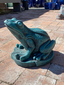 Chilling Frog Statue