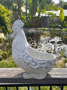 Chicken Planter Statue