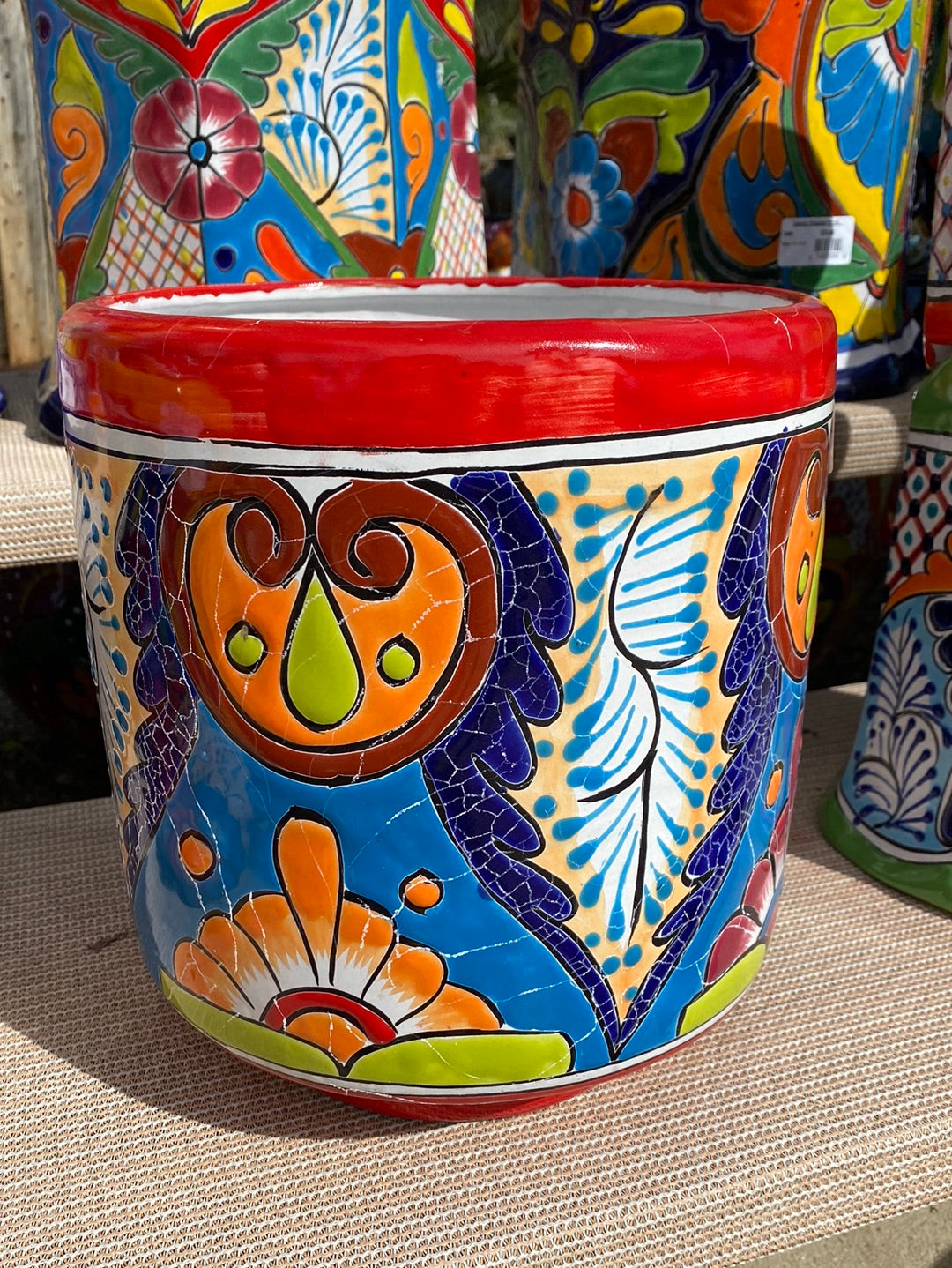 Talavera Cylinder Pot