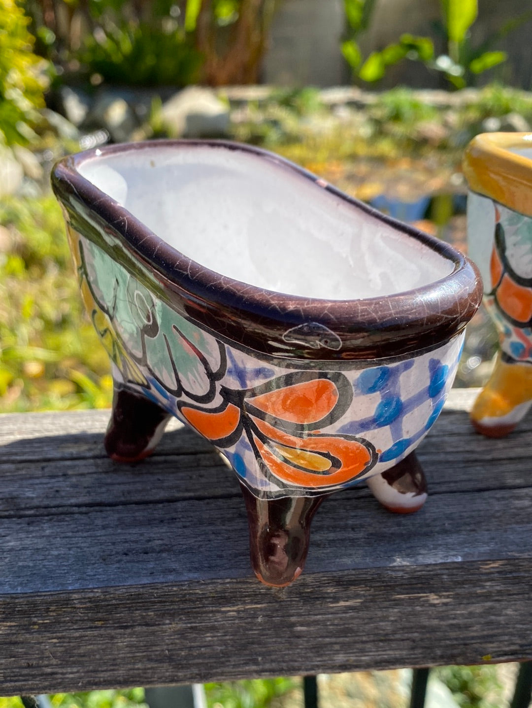 bathtub planter pot Talavera Bathtub Pot – The Madd Potter