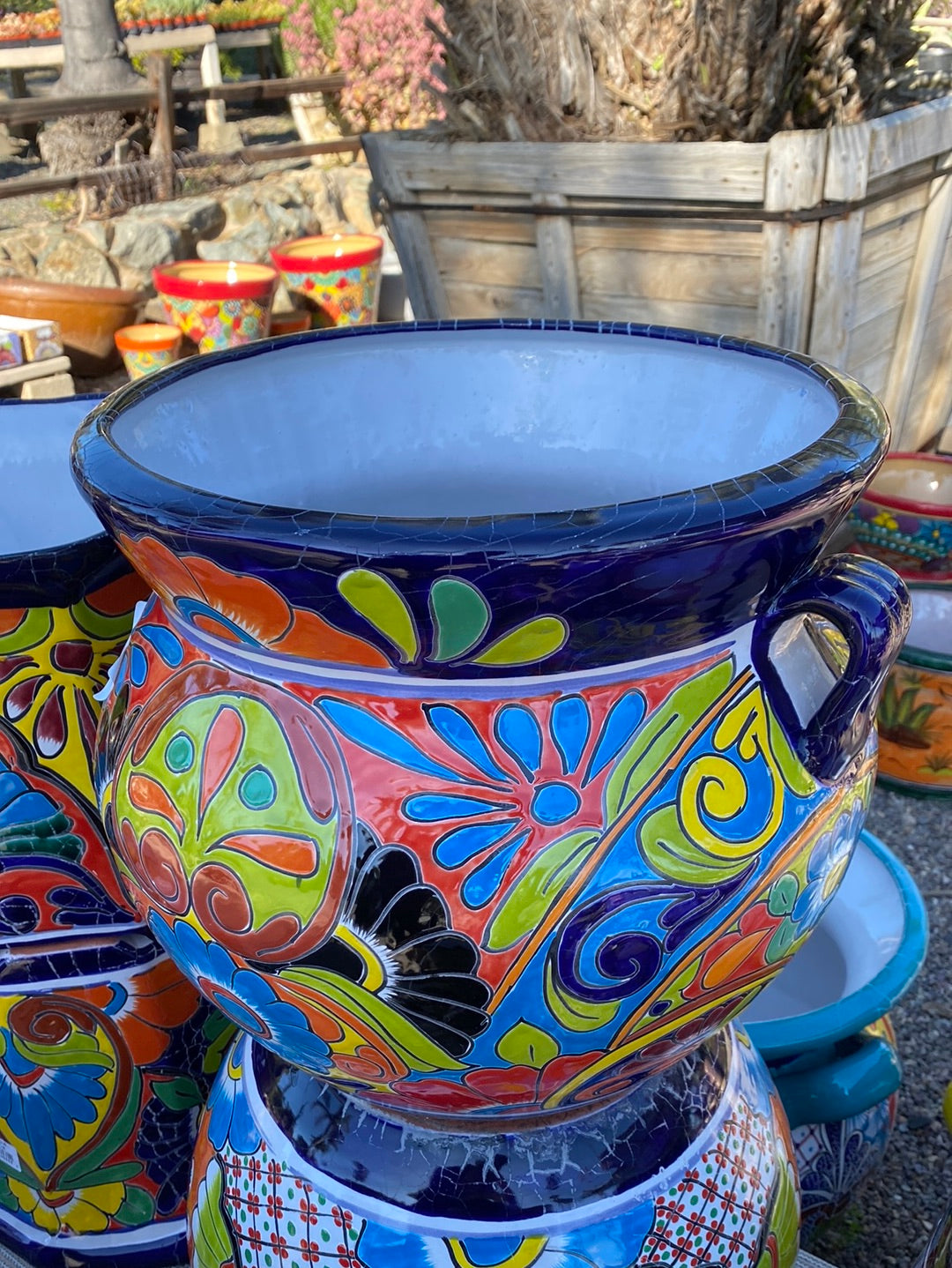 talavera pots for plants Talavera Michoacana Pot – The Madd Potter
