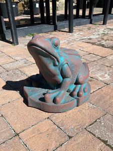 Chilling Frog Statue