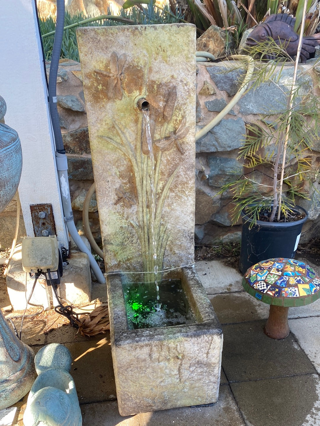 Dragonfly Single Spout Fountain