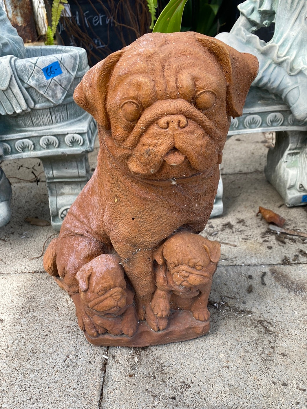 Mother Pug Statue