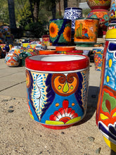 Load image into Gallery viewer, Talavera Cylinder Pot