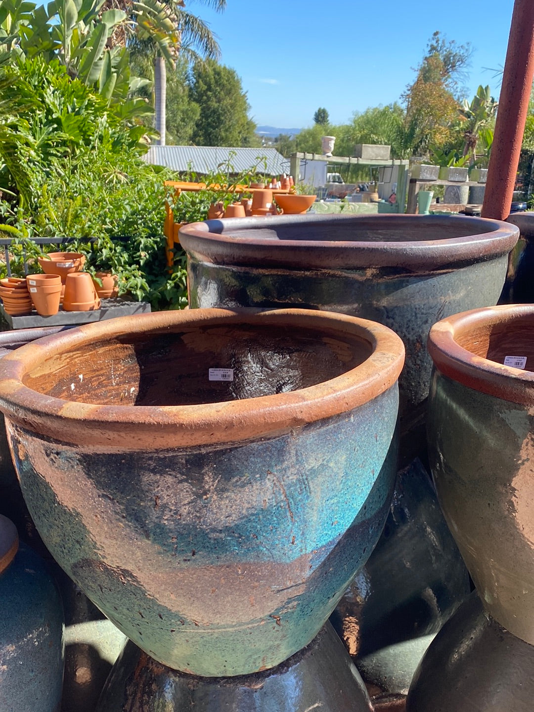 flat pots for plants China Rustic Wide Mouth Flat Rim Pot – The Madd Potter