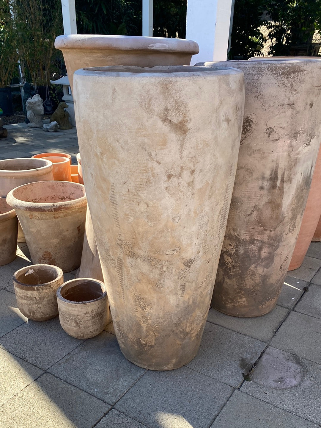 round clay plant pots Vietnamese Terracotta Pancho Round Planter Pot – The Madd Potter