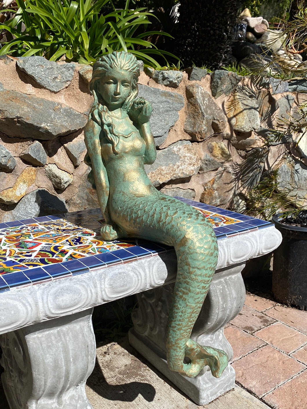 Chilling Mermaid Statue